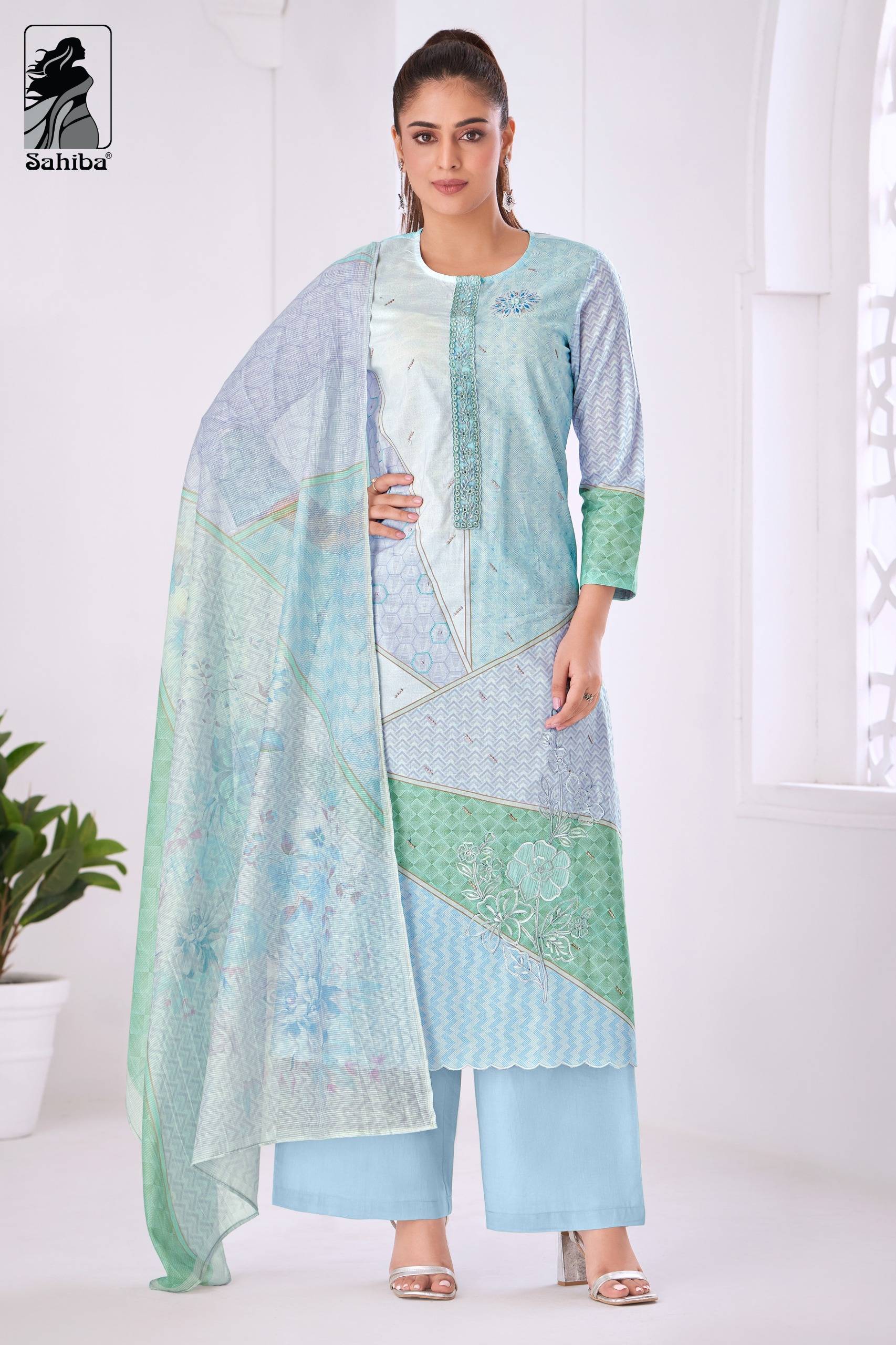 Divisa By Sahiba fabrics Beautiful Festive Suits Colorful Stylish Fancy Casual Wear & Ethnic Wear pure cotton lawn Dresses At Wholesale Price
